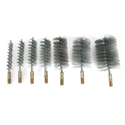 China Various Shape Good Quality Cylindrical Long Shape Stainless Steel Pipe Cleaning Brush for sale