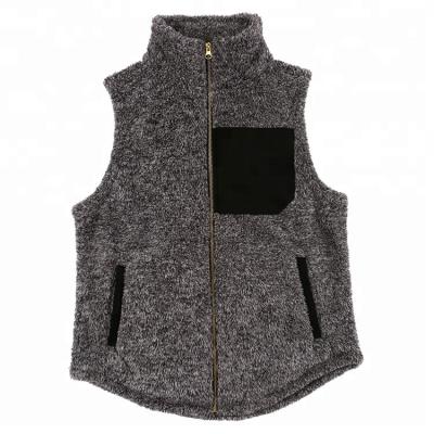 China FACTORY wholesale viable sherpa hooded vest for sale