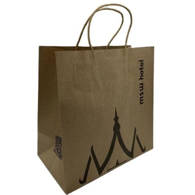 China Recycled Materials Customize Multi Function Craft Paper Bag Shopping Paper With Handle for sale