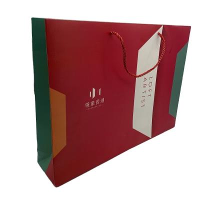 China Luxury Recycled Shopping Bag Folding Gift Bag Materials Square Custom USA Best Selling Materials Paper Bags Customizable for sale