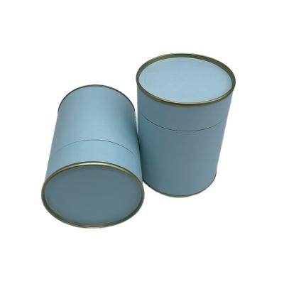 China Paper biodegradable box personal packaging logo printed on paper tube, cylinder mask tube packaging for sale