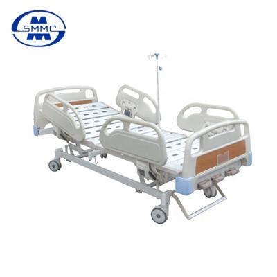 China Munual 3 crank mechanical manual hospital bed for sale