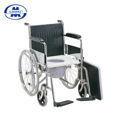 China Outdoor / Homecare / Hospital Wholesale And Retail Manufacturers For Sale Commode Chair With Wheels for sale