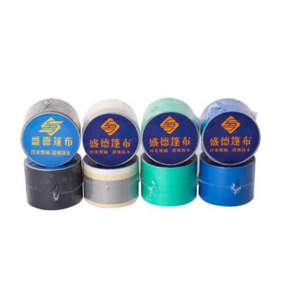 China Waterproof Promotional Waterproof Pe Coated Rain Tarp Repair Patch Tape for sale