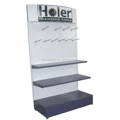 China 1-sides metal display stand bosch machine tools display rack for sale