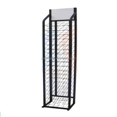 China Factory Floor Stand Lubrication Oil Display Rack Single Sided Car Metal Lubricate Compound Display Stand slushing for sale