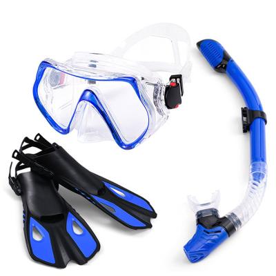 China PP+TPR Professional Swimming Mask Freediving Snorkel Set And Fins For Adult for sale