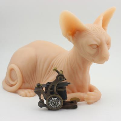 China Soft Premium Silicone Tattoo Practice Skin Tattoo Cat Mold for sale