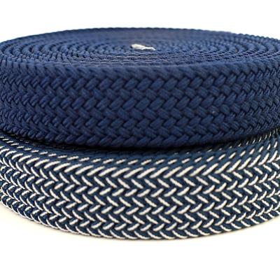 China High Tenacity 35mm Webbing Colorful Elastic Knitting Band In Sash Ribbon For Bags Belt Hat Accessories for sale