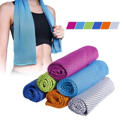 China Compressed Microfiber Gym Sports Ice Towel Custom Cooling Gym for sale