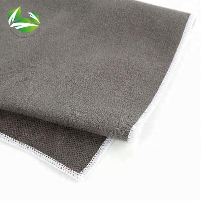 China Compressed Microfiber Custom Microfiber Sublimated Gym Yoga Mat Towel With Silicon Dots for sale