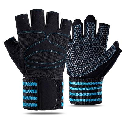 China Flexible Weightlifting Gloves Men and Women Workout Gloves with Wrist Support Gym Training Full Palm Protection for Fitness for sale