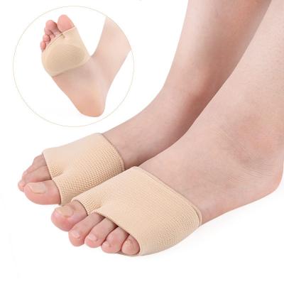 China Silicone Fabric Metatarsal Sleeve With Sole Cushion Gel Pads Half Sock Supports Foot Pain Mortons Neuroma Ball for sale