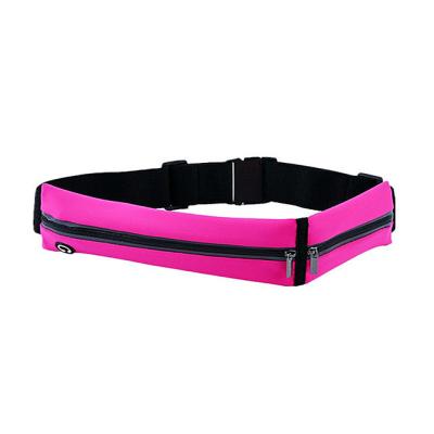 China Waterproof Water Proof Belt Runner Waist Bags Portable Small Adjustable Fit For 2 Pockets Sports Outdoor Gym Pussy Pack for sale