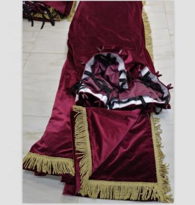 China Blackout theater drapes, stage curtains and backdrops and drapes with tassel fringe for sale