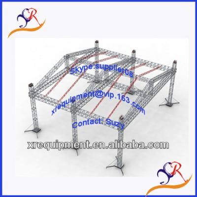 China Aluminum alloy 6082-T6 metal truss for sale, concert stage roof truss, box truss, light gauge steel truss for sale