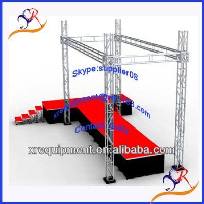 China Fashion Show Aluminum Plexiglass Wedding Stage , Aluminum Stage Truss Display for sale