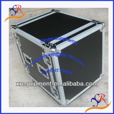 China Aluminum alloy frame and plywood with 2U/4U/6U/8U/10U/12U/14U/16U/18U/20U/24U lamination rack case and aluminum flight case for sale