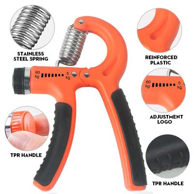 China Factory Price Wholesale Fitness TPR+ABS+STEEL Adjustable Hand Grips Enhancer for sale