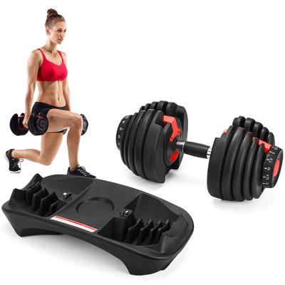 China Hot Selling Home Use Gym Equipment Weight 16kg Adjustable Dumbbell for sale