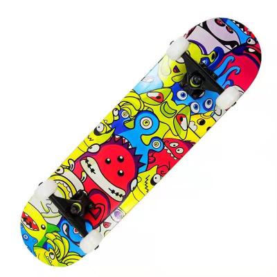 China Professional cheap 22 inch custom skateboard surface longboard youth plastic decks skate board for sale