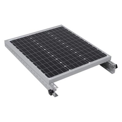 China Kit de montagem de telhado plano de painel solar fotovoltaico anodizado à venda