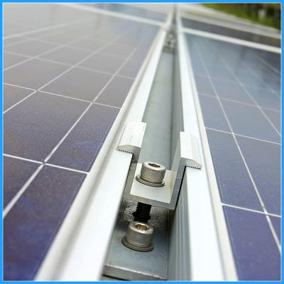 China Op maat gemaakte installatie van zonnepaneel Mid Clamp PV Aluminium Mid Clamp Te koop