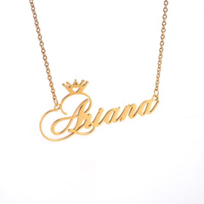 China New Cute Fancy Bling Name Thin Necklaces For Ladies for sale