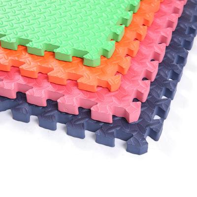 China Eco-friendly Baby Play Protection Floor Foam Mat Pure Color Kids Exercise Mat Eva Mat for sale