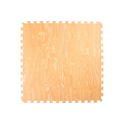 China OEM Puzzle 1Cm Wood Grain Eco-friendly Eva Tatami Floor Interlocking Tatami Mat for sale