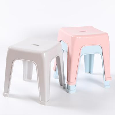 China stool home & Ottoman Design Good Quality Exclusive Plastic Living Room Chair For Home Stool And Kid Stackable Cheap Stool Modern Ottoman 35.5*31*32 for sale