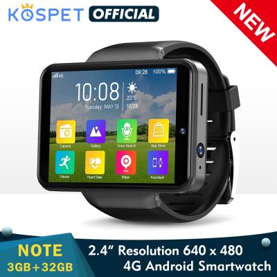 China KOSPET NOTE 4G Touch Screen Smart Watch Men Dual Camera 2.4 Android 7.1 3GB 32GB Phone Watch BT Smartwatch for sale