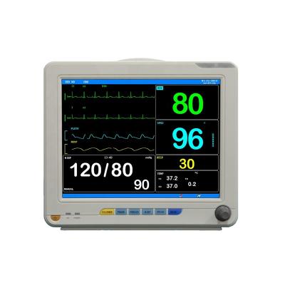 China Hospital ICU Rescue Treatment First Aid Rescue Operation Animal Quality 12 Inch Accurate Medical Patient Monitor CE EtcO2 Parameter Multi Language Multi Language Data For Hospital ICU for sale