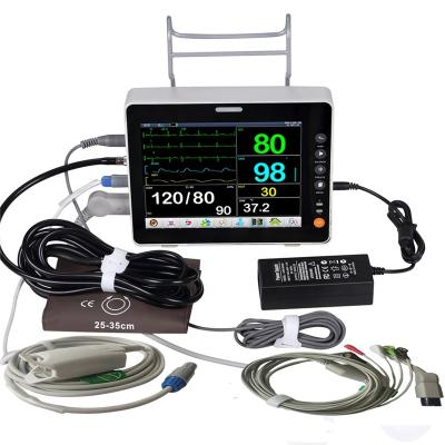 China Multiparameter Adult Portable Hospital LCD Display Children Hospital Monitor Home Medical Patient for Child or Adult Veterinarian for sale