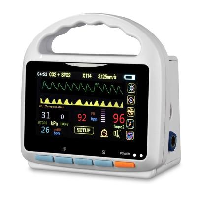 China CE FACTORY PATENT LCD Display Multi Parameter Touch Screen Adult Monitoring Children Hospital Medical Patient Monitor with EtCO2 for Hospital Homecare for sale