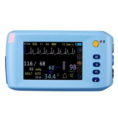 China Home CE Approved Portable Wall Mount WIFI Touch Screen Pediatric Adult Vital Signs Medical Patient Monitor for Hospital Home Care for sale