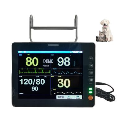 China Home Hospital Clinic Rescue Animal Pet Monitor Vital Signs Veterinary Multiparameter Medical Patient Monitor For Home Clinic Hospital for sale