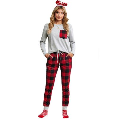 China Hot-sales Breathable Pajamas Ladies Sleep Wear Pajamas Cotton High Quality Wholesale Christmas Pajamas for sale