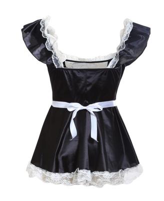 China New Costume Designer Fashion Maid Dress Plus Size Women Sexy Mature Babydoll Maid Uniform for sale