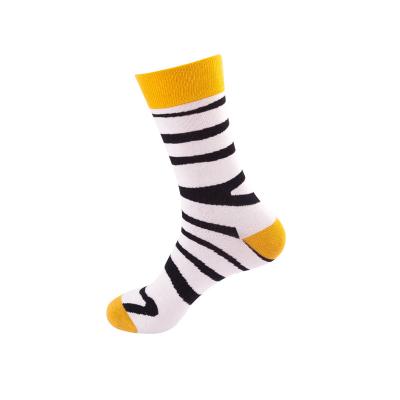 China Custom design unisex comics crazy packaging socks crew design logo breathable happy funny cartoon socks for sale