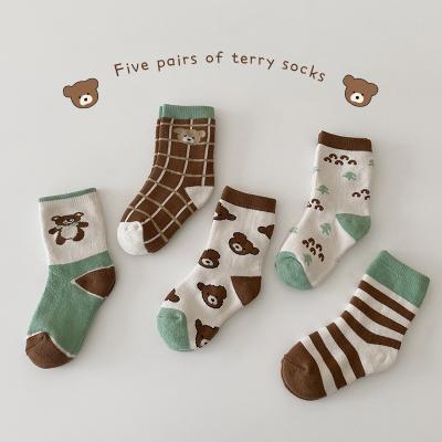 China Breathable Custom Design Cute Baby Socks Fruit Animal Pattern Cotton Baby Socks for sale