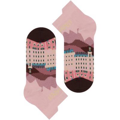 China Budapest hotel QUICK DRY socks CIA fashion cute women socks spring and summer boat socks cartoons for sale