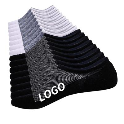 China Wholesale Custom Anti-Fault Brand Packaging Logo No-Show Men's Sports Cotton Socks Multipack 1/2/3/4/5 Pack for sale