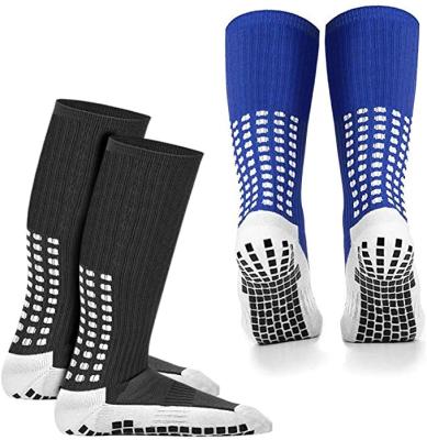 China Colorful Anti-Foul Socks Mens Anti-Foul Sports Football Socks Non Slip For Men for sale