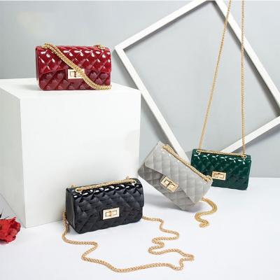 China All Natural Material Hot Selling Jelly Shoulder Bags Cross - Body Mini Candy Design Ladies New PVC Jelly Handbags Jelly Purse for sale