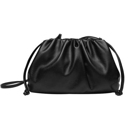 China Custom Fashion Cloud Women Clutch Purses Dumpling Cross - Body Women Handbags Shoulder Black for sale