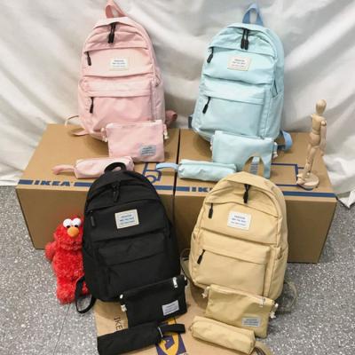 China Waterproof Vietnam Netting 3 Pieces Set Casual Backpack Shoulder School Bag For Ladies for sale