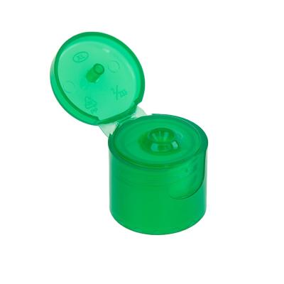 China Non Flip 18 20 22 24 28mm 415 Thread Flip Top Cap For Shampoo Bottles for sale