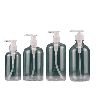 China Round 30-1000ml Pet Handsanitizer Cosmetic Bottle Shampoo Lotion Pump Plastic Round Bottles for sale