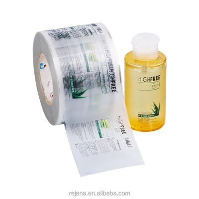 China Custom Printing Waterproof PVC Paper Sticker Label Roll OEM PVC Pet Vinyl Adhesive Product Sticker Packing Label for sale